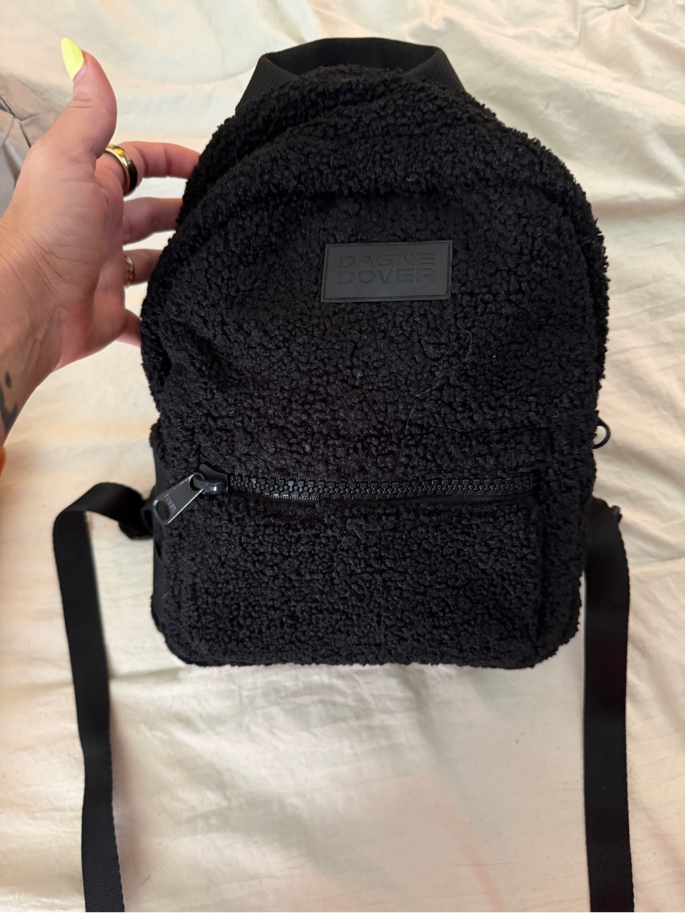 Dakine Dover Black Sherpa Mini Backpack